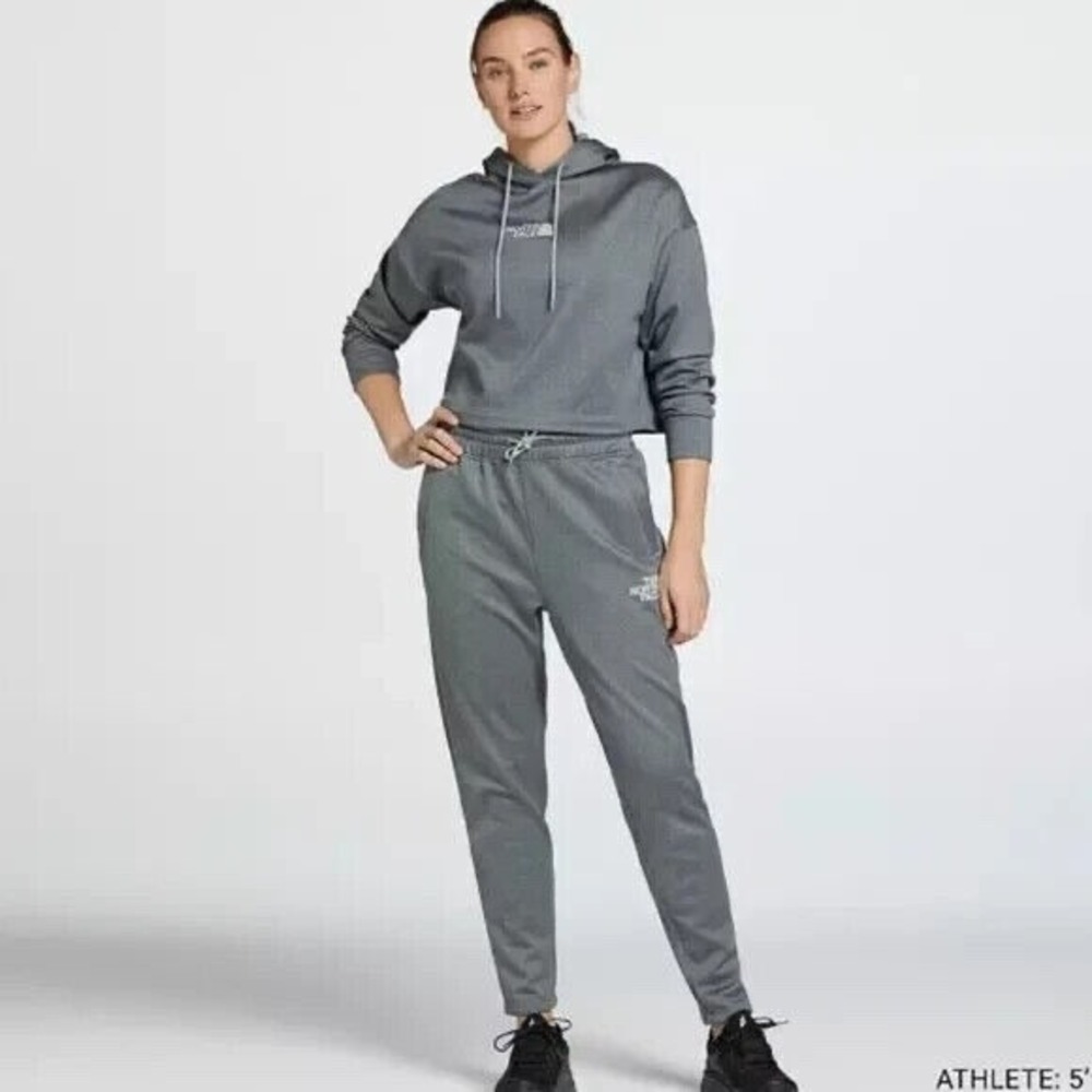 The North Face Horizon Performance Fleece Hoodie Grey Heather Women's XXL - Picture 3 of 7